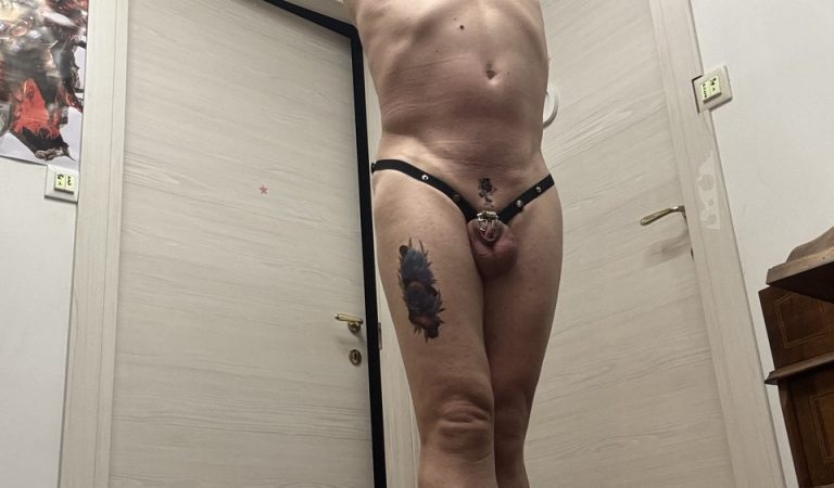 Exposed in cage